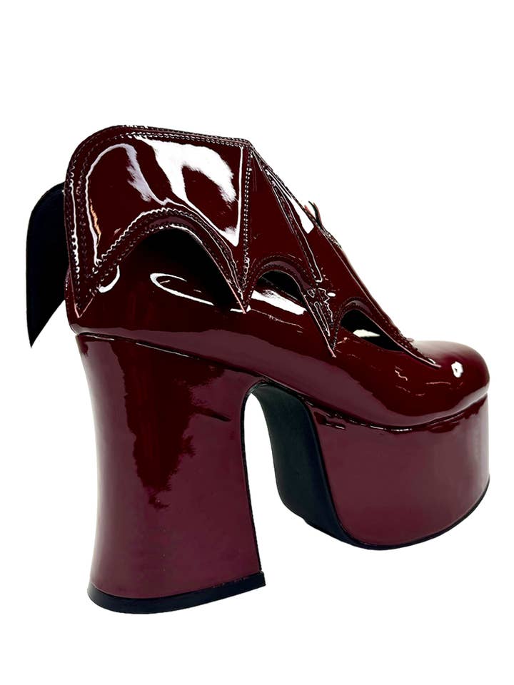 STRANGE CVLT - Vente Chaussures à plateforme – femme - VAMPIRA - SANG DE BŒUF4