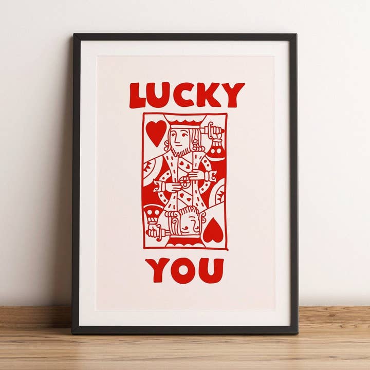 Geluksvogel Print - Koning van Harten voor wholesale door Refined Spaces