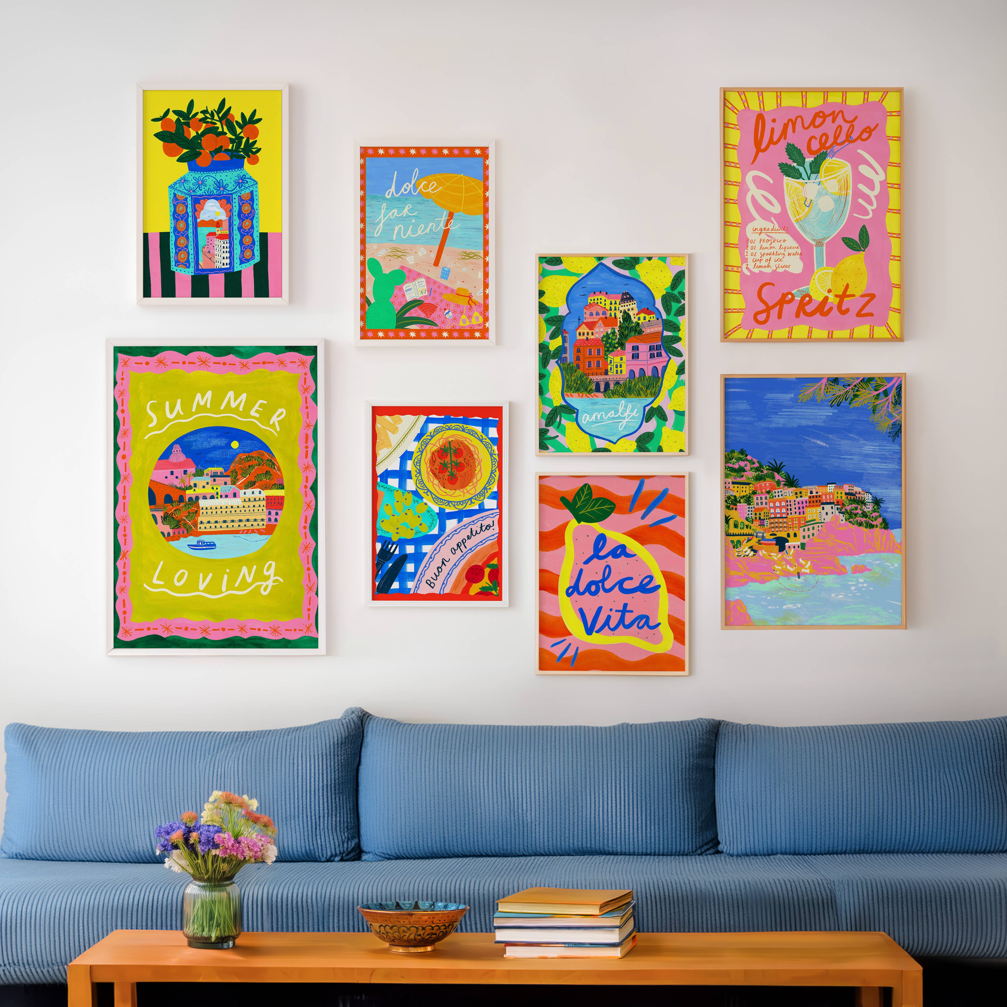 Kerrie Illustrates - Vente Affiche d'art - Affiche colorée Limoncello Spritz | Recette de cocktail2