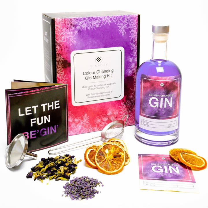 Ultimate Colour Changing Gin Making Kit for wholesale by Vemacity