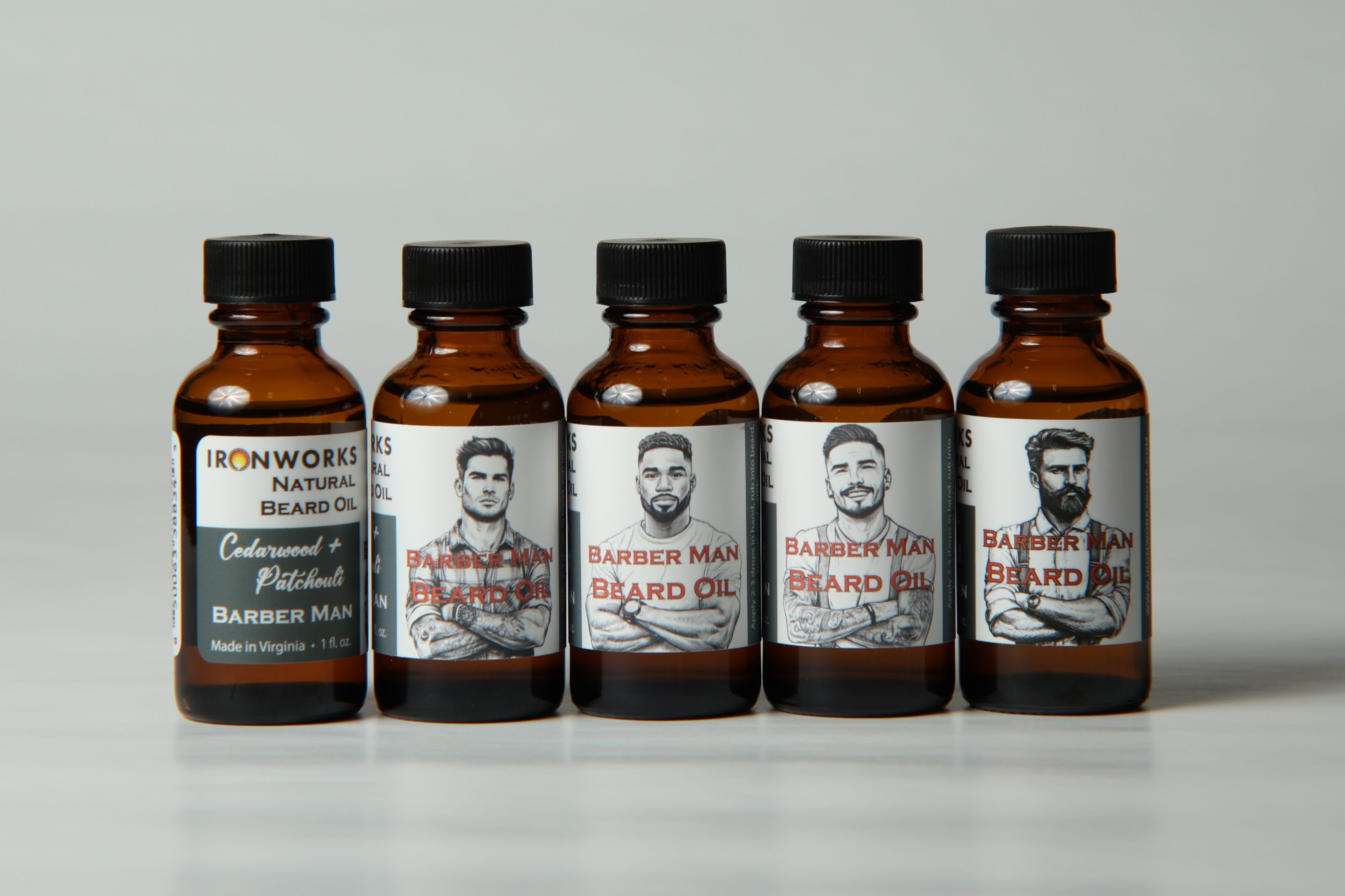 IRONWORKS Soap Company - Wholesale Beard Styling Product - Beard Oil Barber Man1