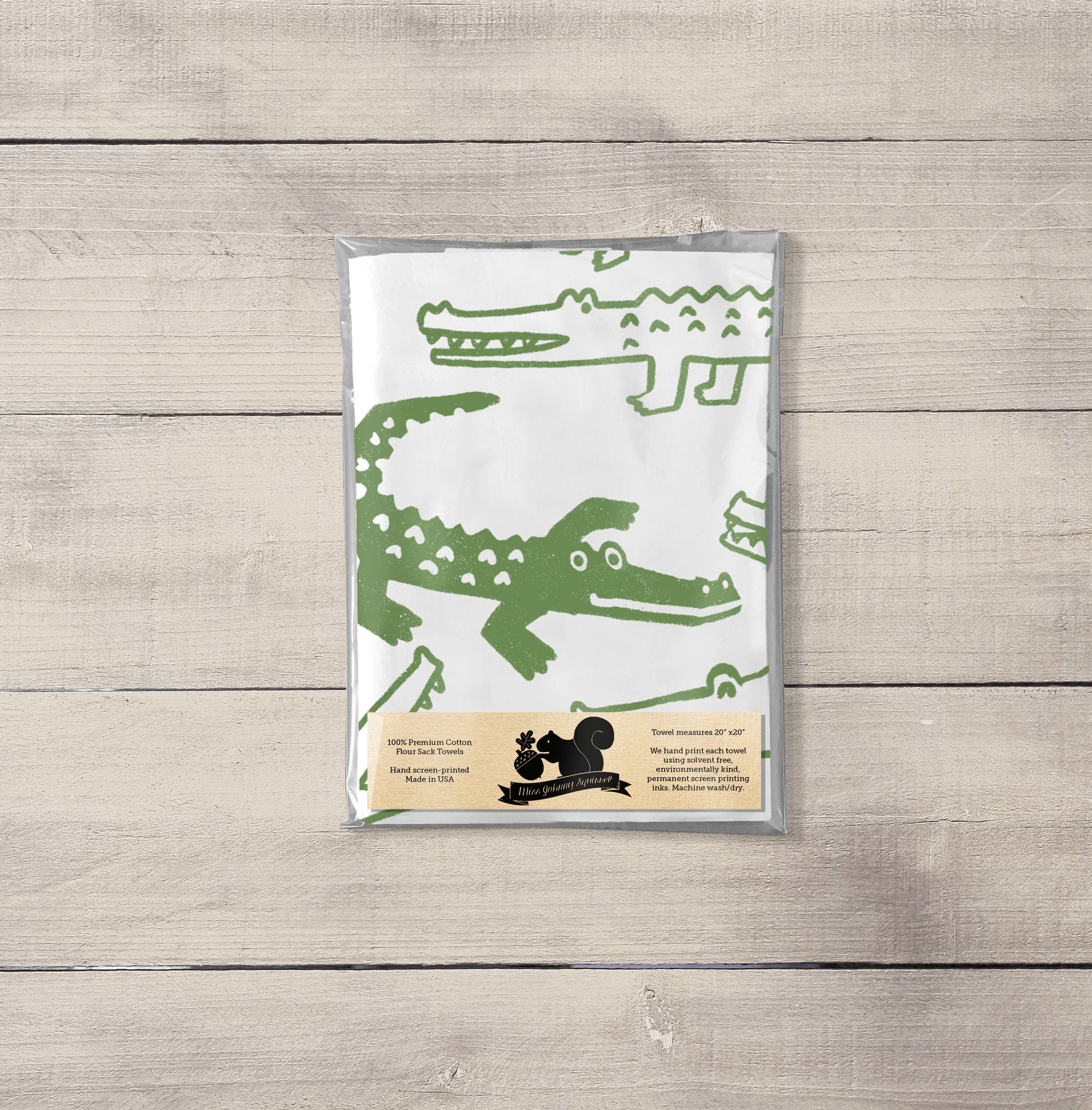 Miss Johnny Squirrel - Wholesale Tea Towel - Gator Tea Towel1