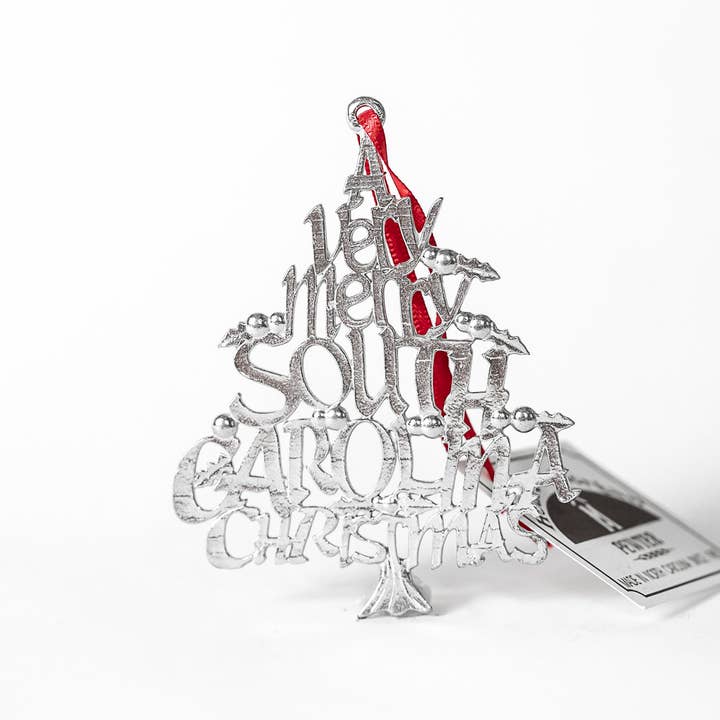 House of Morgan Pewter - Vendita all'ingrosso Decorazione - Un Ornamento di Natale Molto Allegro - Stati e Città37