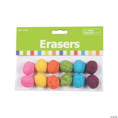 Fun Express - Wholesale Eraser - Kids - BRAIN SHAPED ERASERS