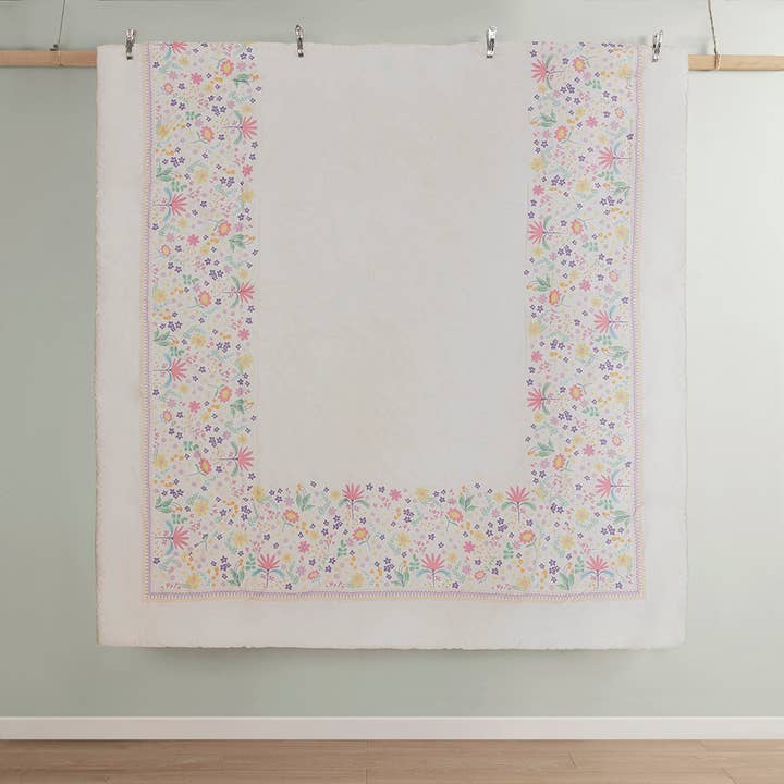 Olliix - Vente Parure de lit - Ensemble de housse de couette réversible en coton pour enfants avec animaux floraux12