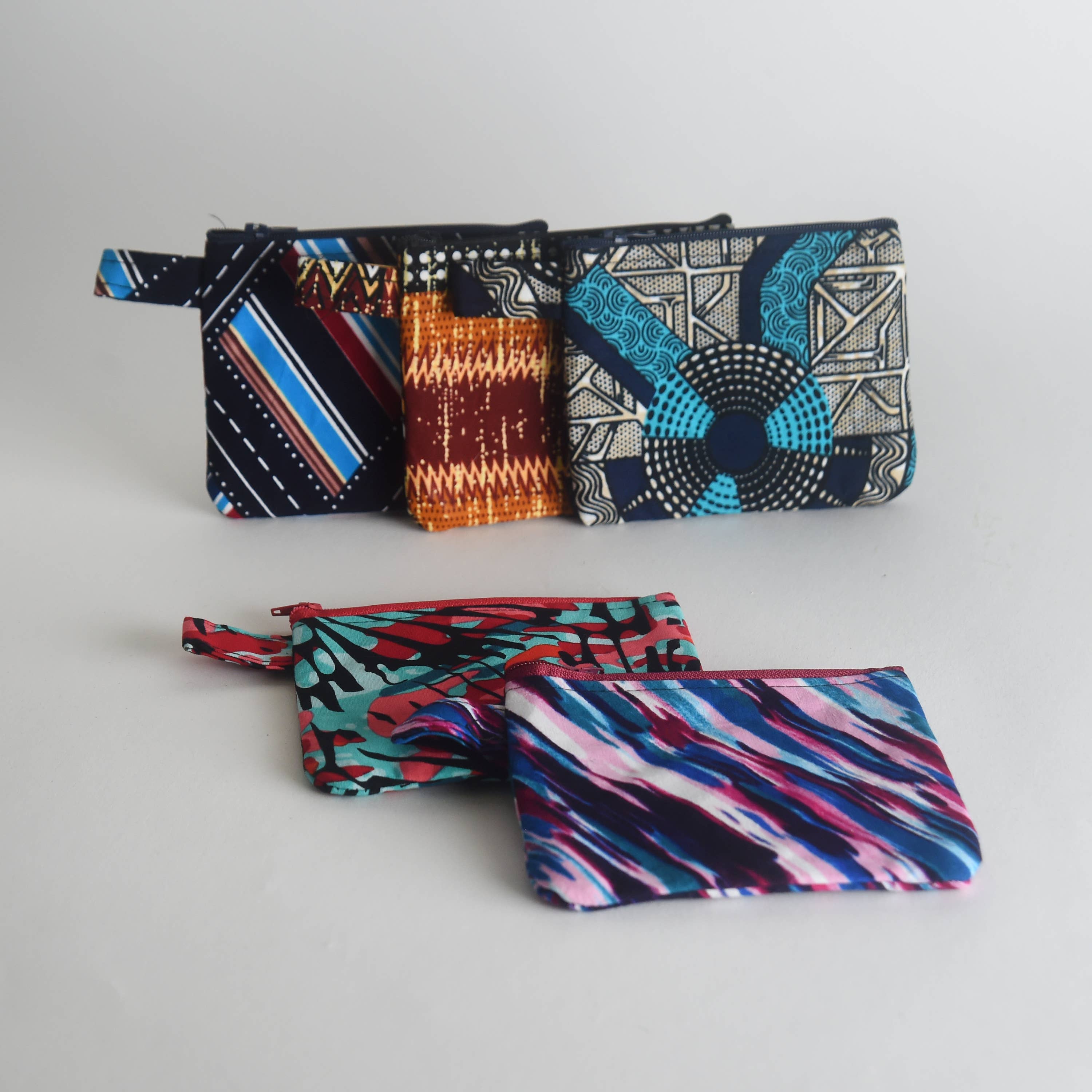 Project Have Hope - Wholesale Pouch - Women's - African Textiles Zipper Pouch Set of 52