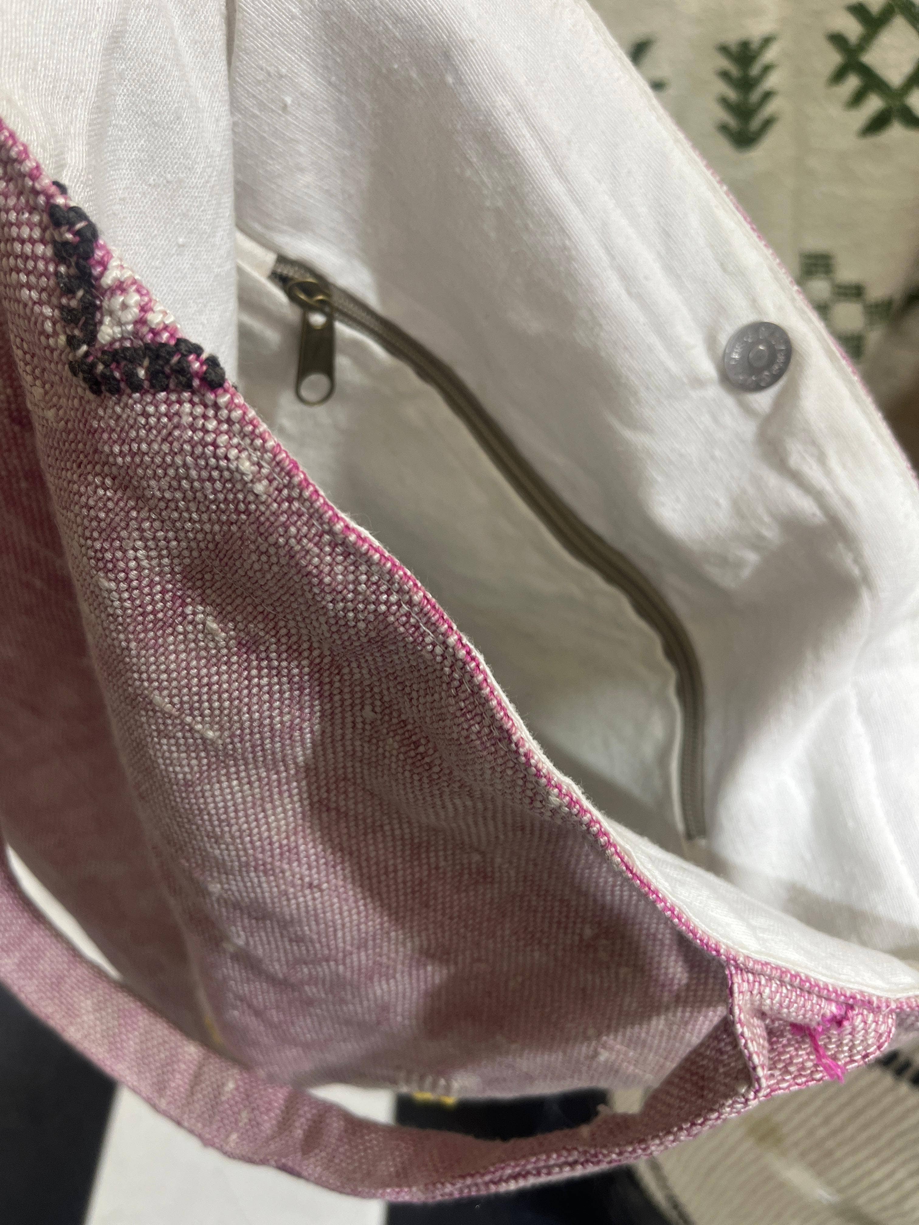 High crafty – wholesale Tote bag – Women's – Handmade Cactus Silk Sabra Embroidered Tote Bag (45x45 cm)3