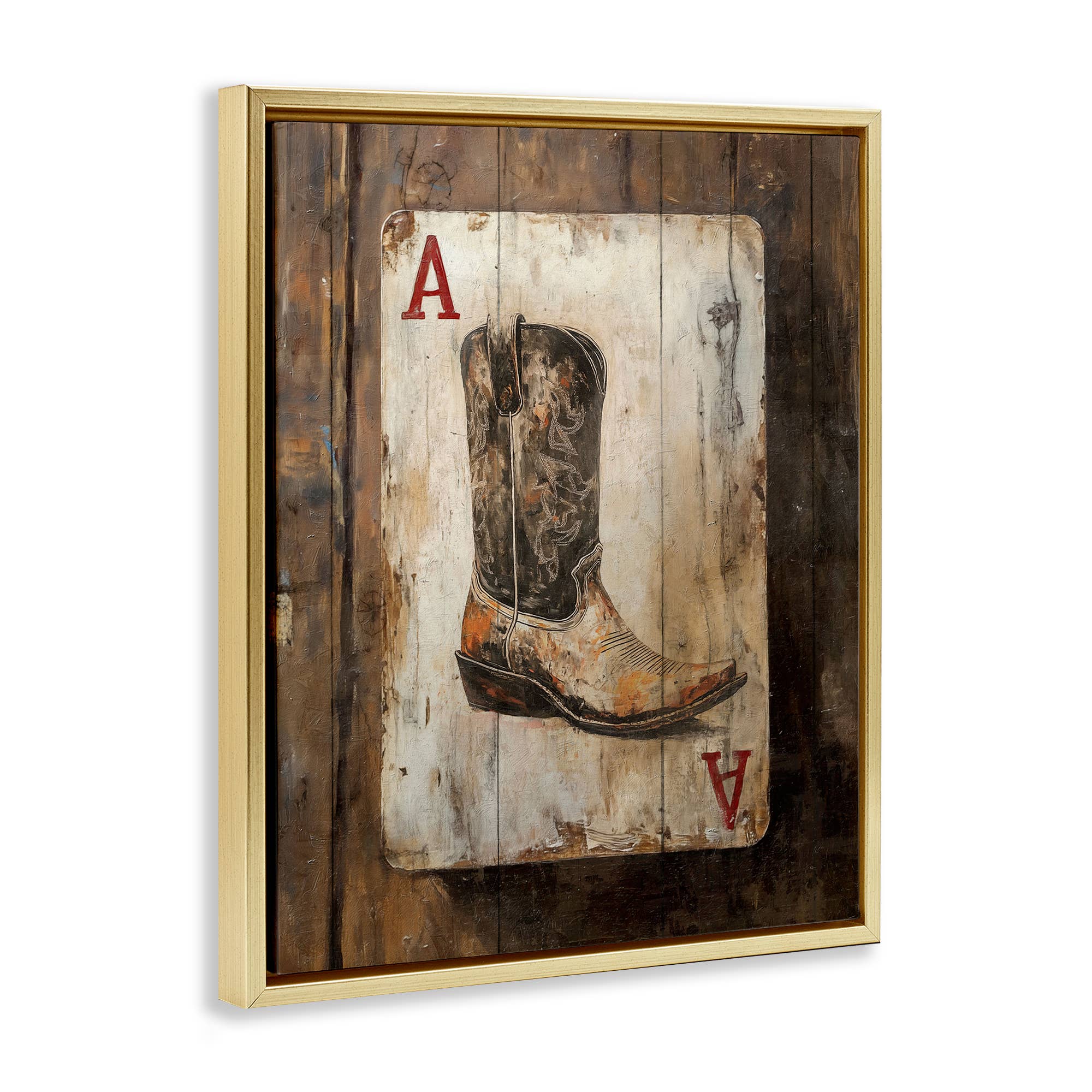 Stupell Industries - Wholesale Wall Sign - Western Rustic Playing Card - Framed Wall Art17