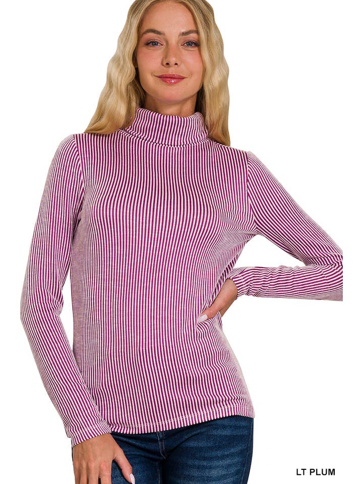 42POPS - Wholesale Knit Top - Women's - '._ Ribbed Turtle neck Top As shown21