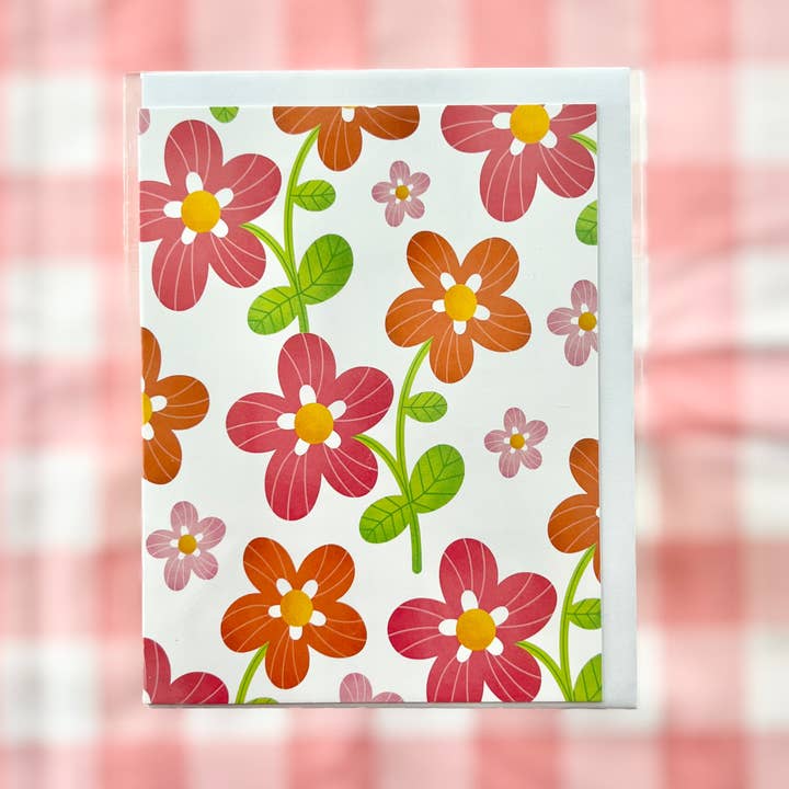 Pink and Orange Everyday Card for wholesale by club daydream