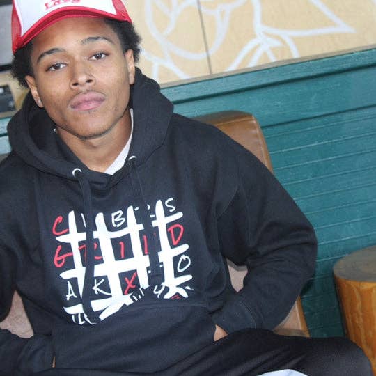 GrindCrxzy - Sweat à capuche noir « Gc Search » pour la vente par GrindCrxzy