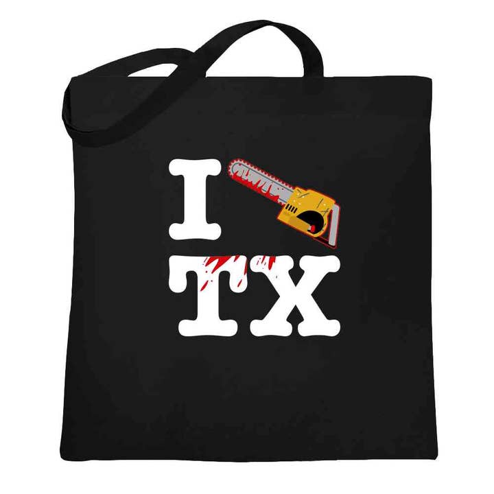 Pop Threads - Wholesale Tote Bag - Unisex - I Chainsaw Texas Horror Movie Parody Funny Tote Bag1