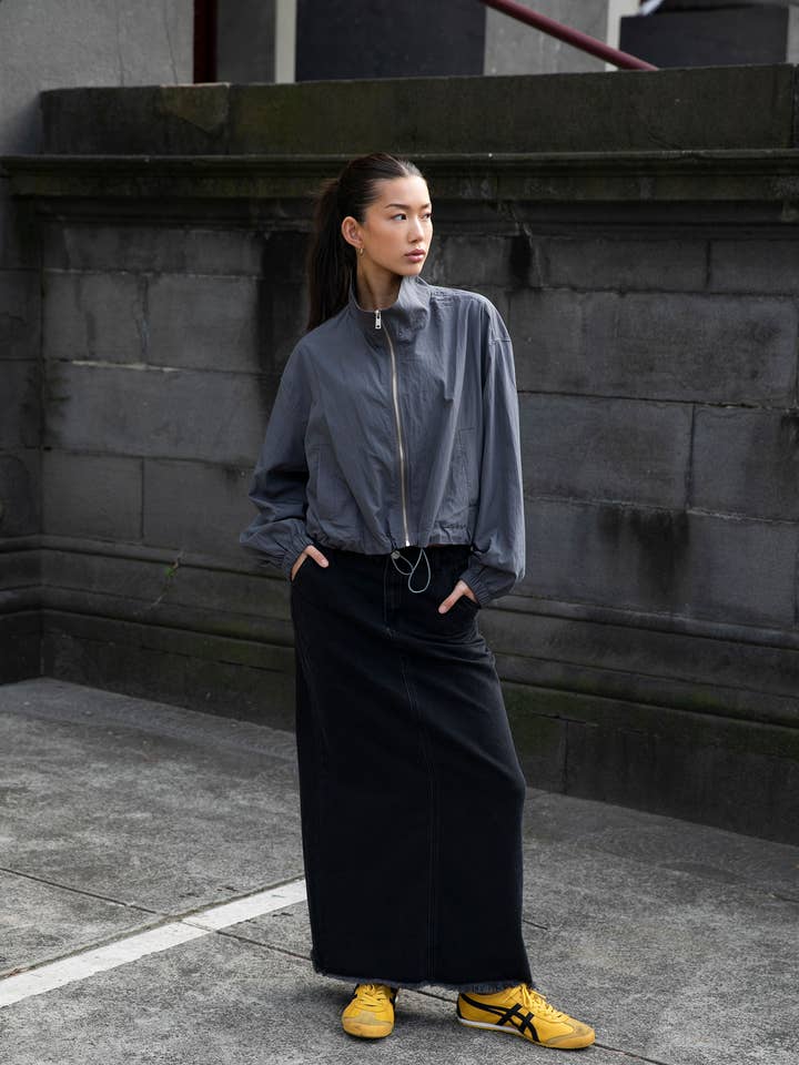 Addison Track Jacket - Grey for wholesale by Style Addict