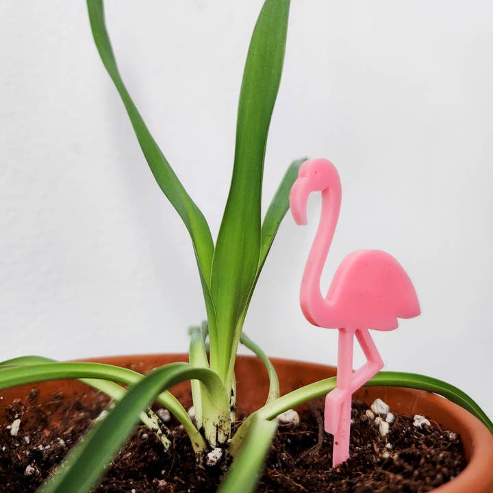 Leaf & Node - Wholesale Garden/Lawn Stake - Pink Flamingo Decorative Houseplant Accessory1