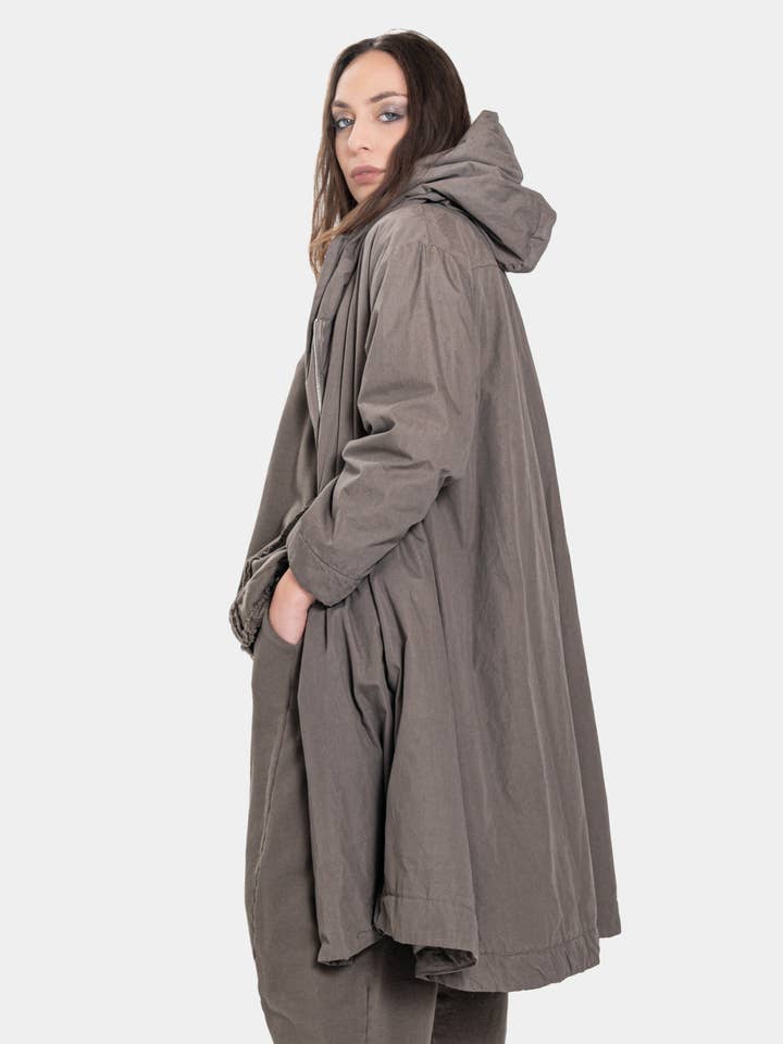 Baci & Amici Fashion - US Continental - Wholesale Coat - Women's - Zip Up Hooded Swing Coat22