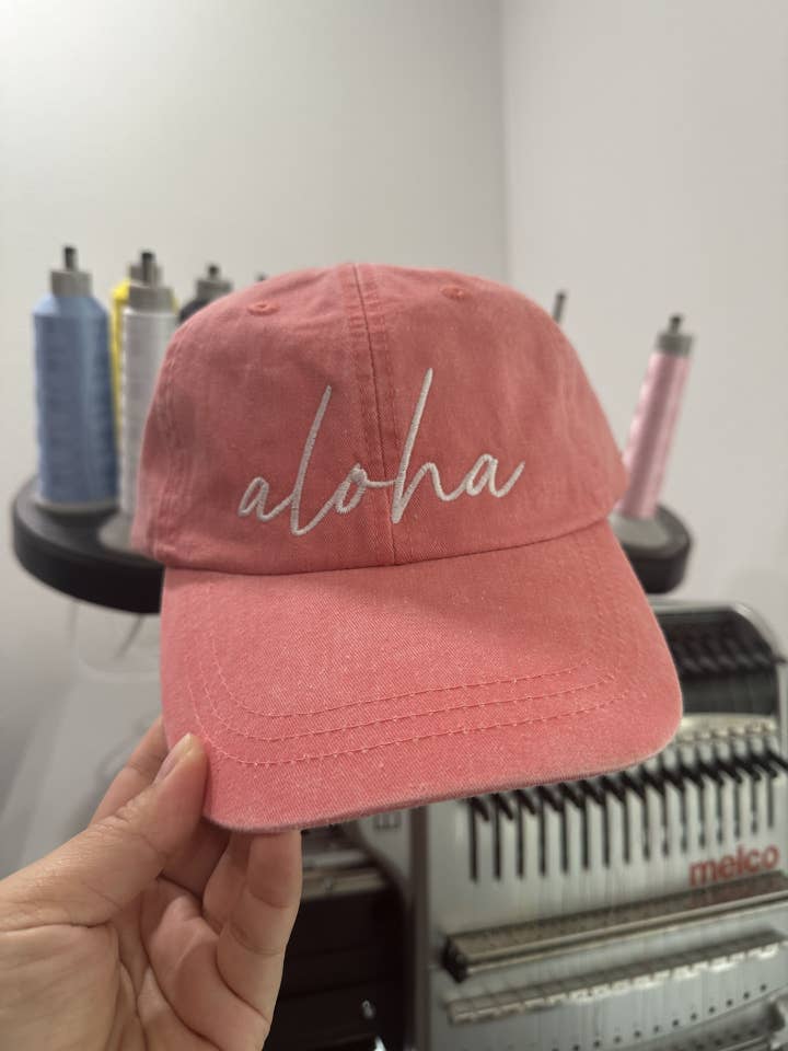 Casquette brodée Aloha Hawaï Casquette de baseball Aloha Chapeau Aloha pour la vente par HI Family