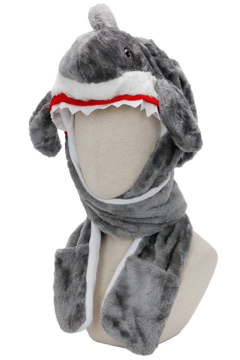 ASSORTED Animal Pals Fuzzy Plush Hat With Long Ear Flaps for wholesale on Faire26