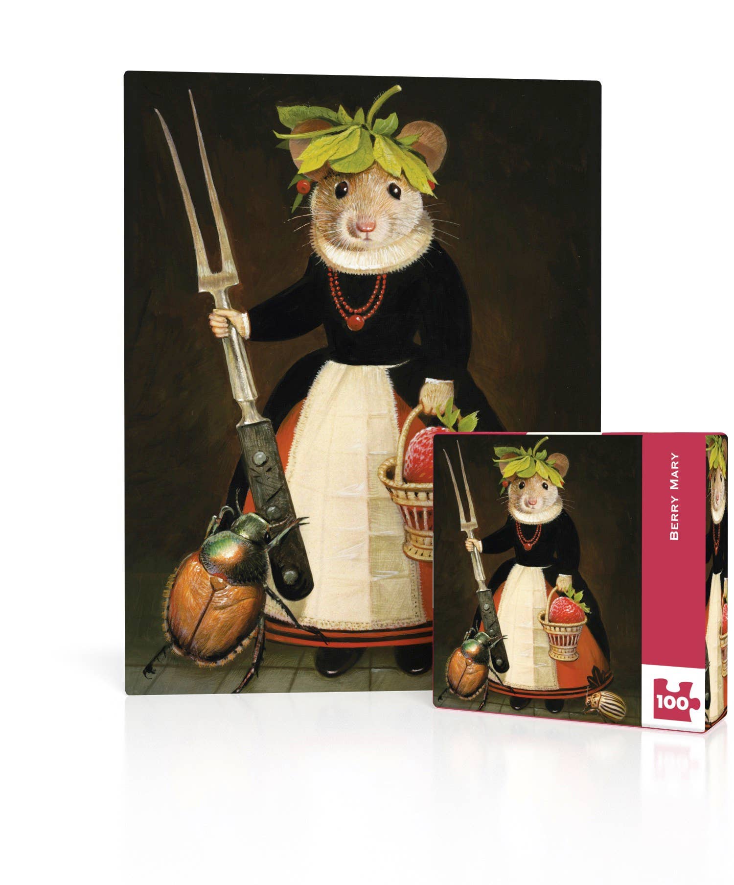 New York Puzzle Company - Vente Puzzle – adulte - Berry Mary Mini - Puzzle Mini 100 Pièces0