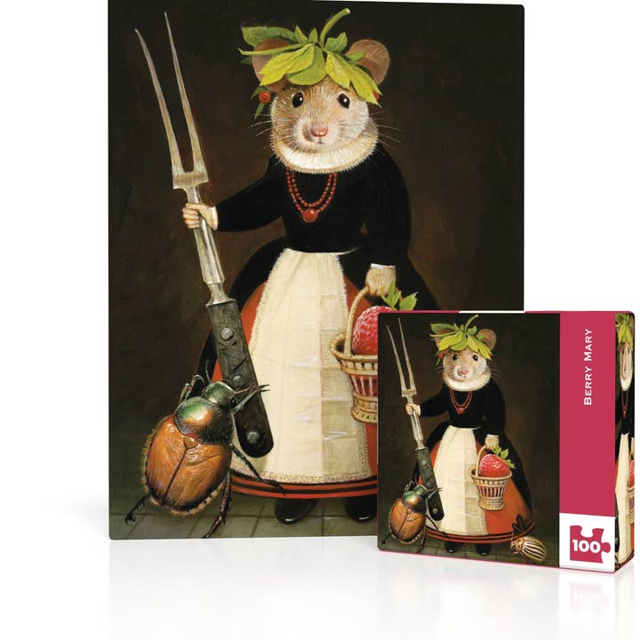 New York Puzzle Company - Vente Puzzle – adulte - Berry Mary Mini - Puzzle Mini 100 Pièces