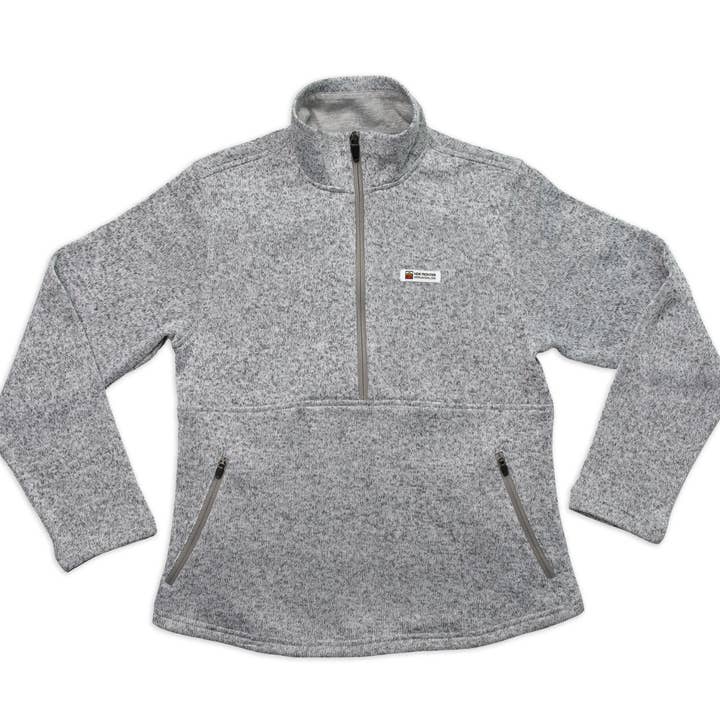 New Frontier - Wholesale Sweatshirt – Women's - Women's Premium 1/4 Zip Pullover (Ash)1
