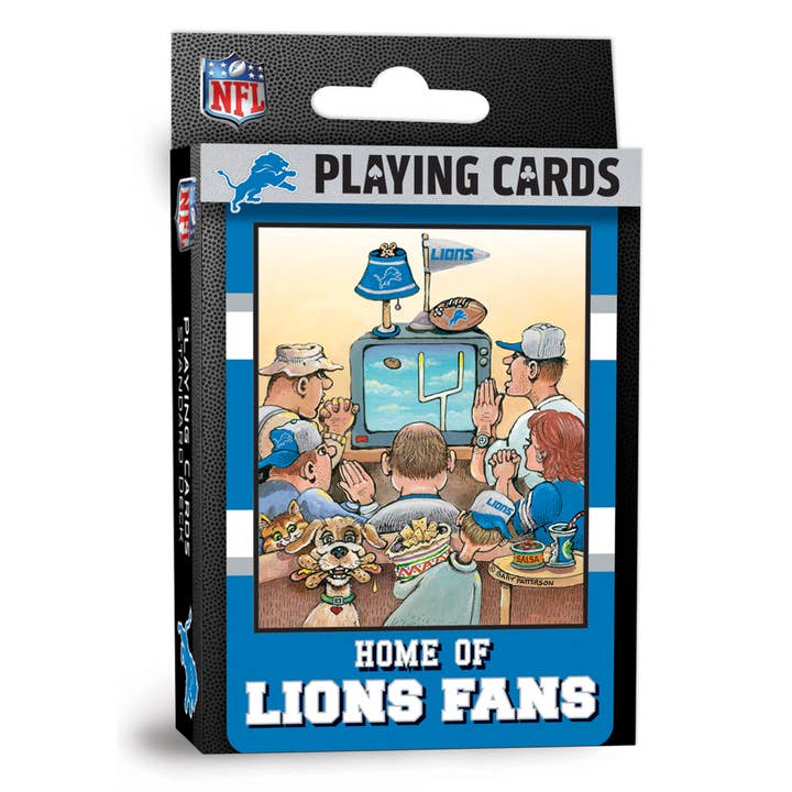 Jeu de cartes de fan des Detroit Lions - Jeu de 54 cartes pour la vente par Masterpieces Puzzles