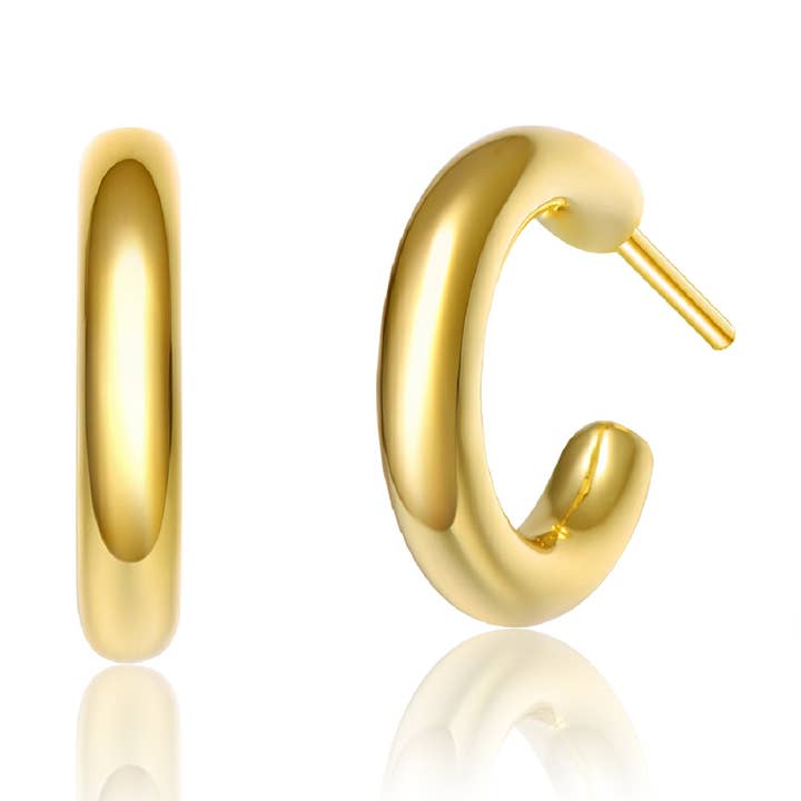 Orecchini placcati in oro 14 carati in argento sterling (2448) per la vendita all'ingrosso da parte di Genevive