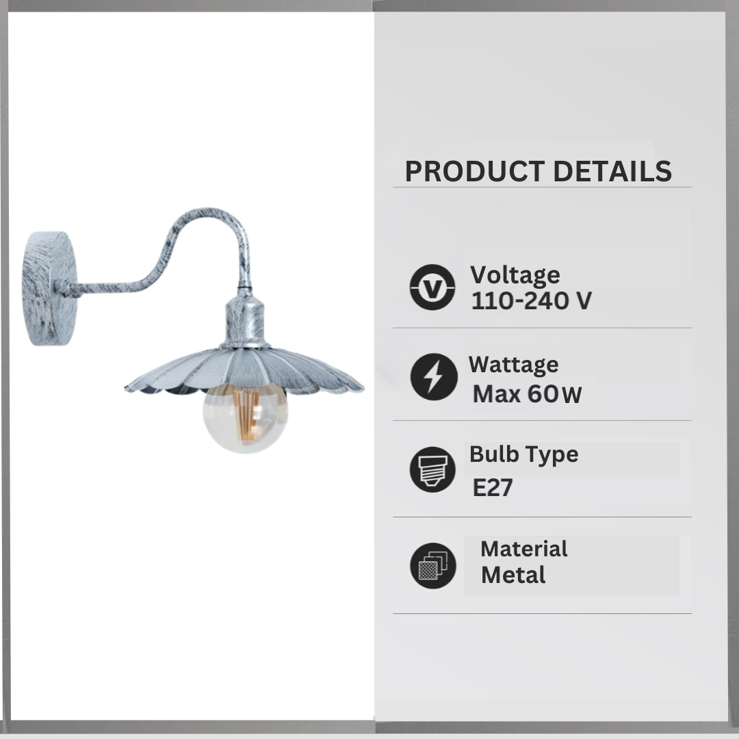 Ledsone - Wholesale Outdoor/Lawn Light - Vintage Umbrella shade Wall Light for Outdoors_22cm Rainproof Design~62264