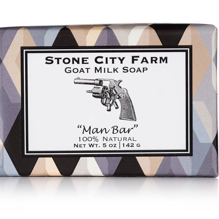 Stone City Farm – wholesale Bar Soap – Man Bar Goat Milk Soap0