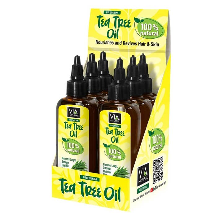 Majestic Wholesale - Wholesale Hair Oil - VIA Tea Tree Oil 100% Natural 3.5 oz – Case of 6