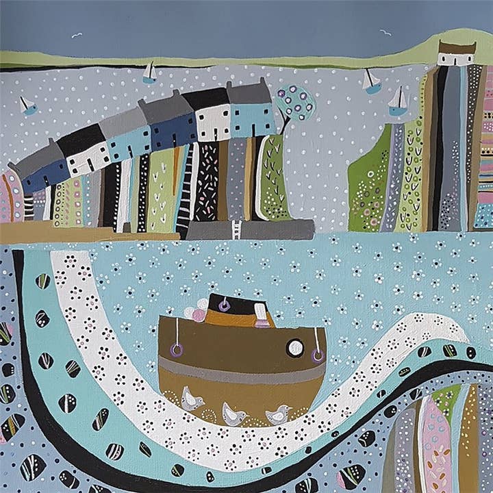 Greeting Card Heading Out to Sea for wholesale by Natural Partners Limited