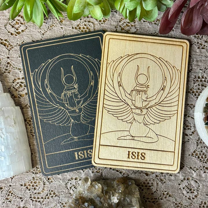 Isis Deity Card | Altar Decor | Wall Art | Shelf Leaner for wholesale by Kraftmir