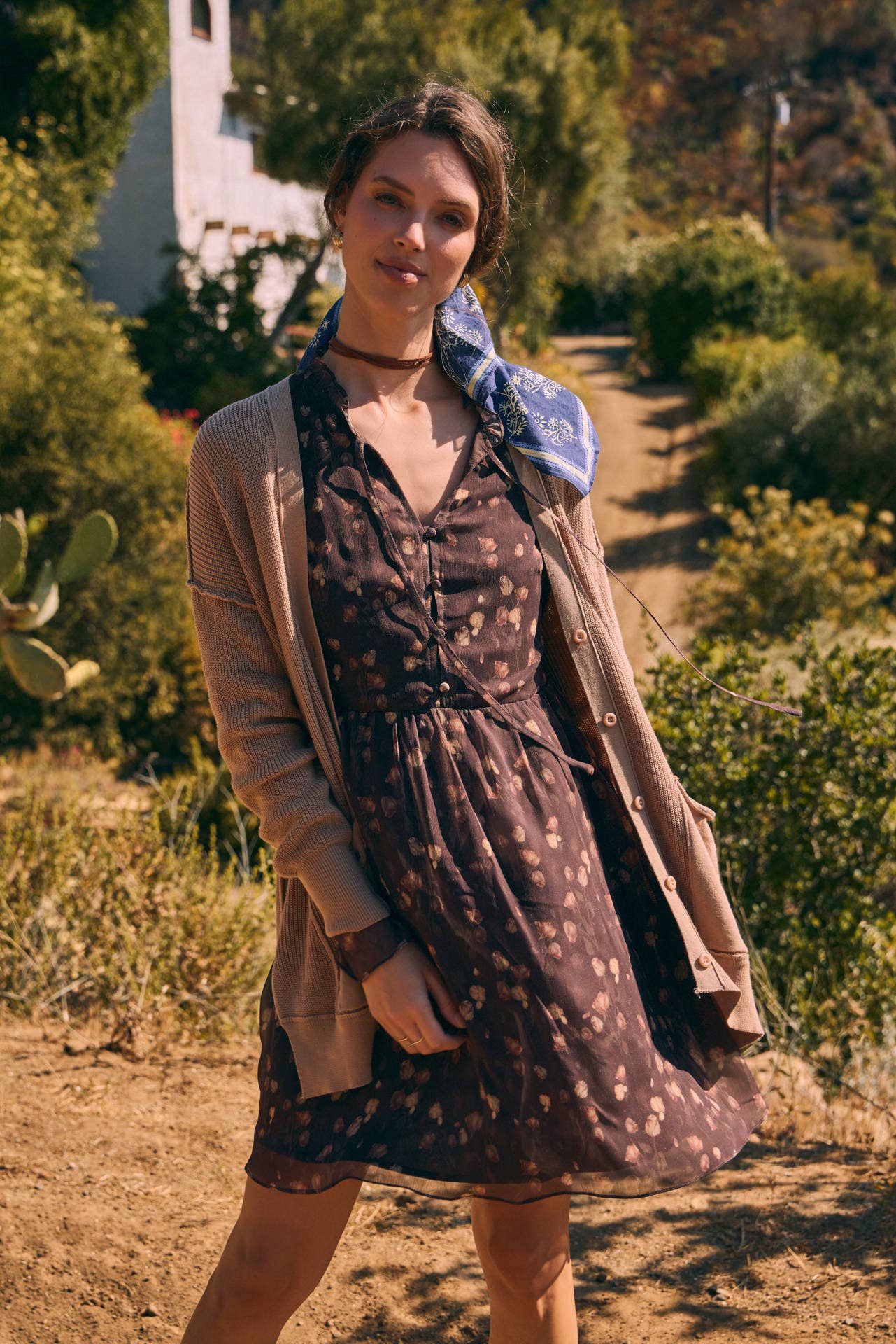 in february - Wholesale Cardigan - Women's - SLOUCHY CHARM BUTTON-DOWN CARDIGAN WITH CONTRAST WEAVE9