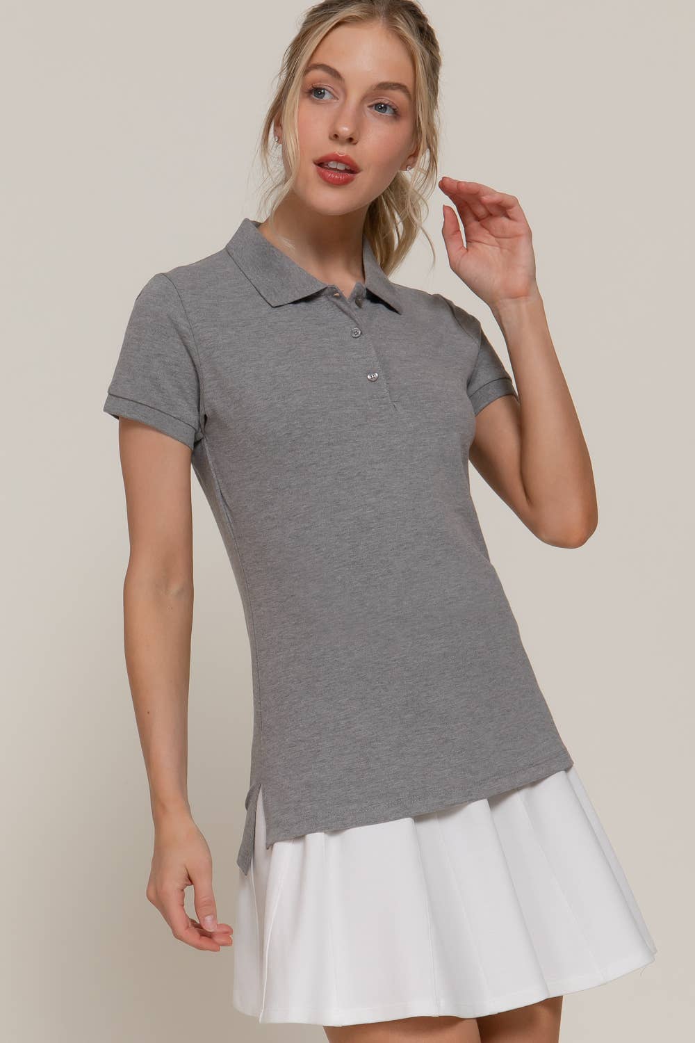 Active Basic | Active USA - Wholesale Polo - Women's - Short Sleeve Classic Pique Polo Top23