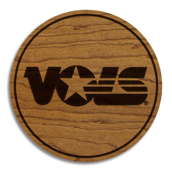 University of Tennessee VOLS Coaster – Crafted from Cherry or Maple Wood – Tennessee Volunteers for wholesale by LazerEdge