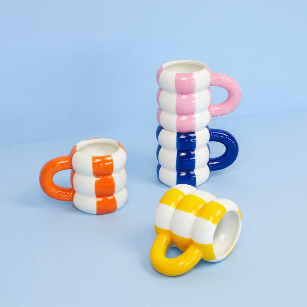 Balvi - Wholesale Coffee Mug - Coffee mug set, Floats, surf colors, 4x75 ml, ceramic1