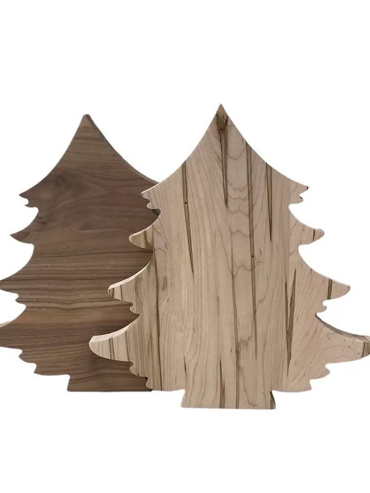 Snijplank in de vorm van een boom voor wholesale door Nickel City Woodworking