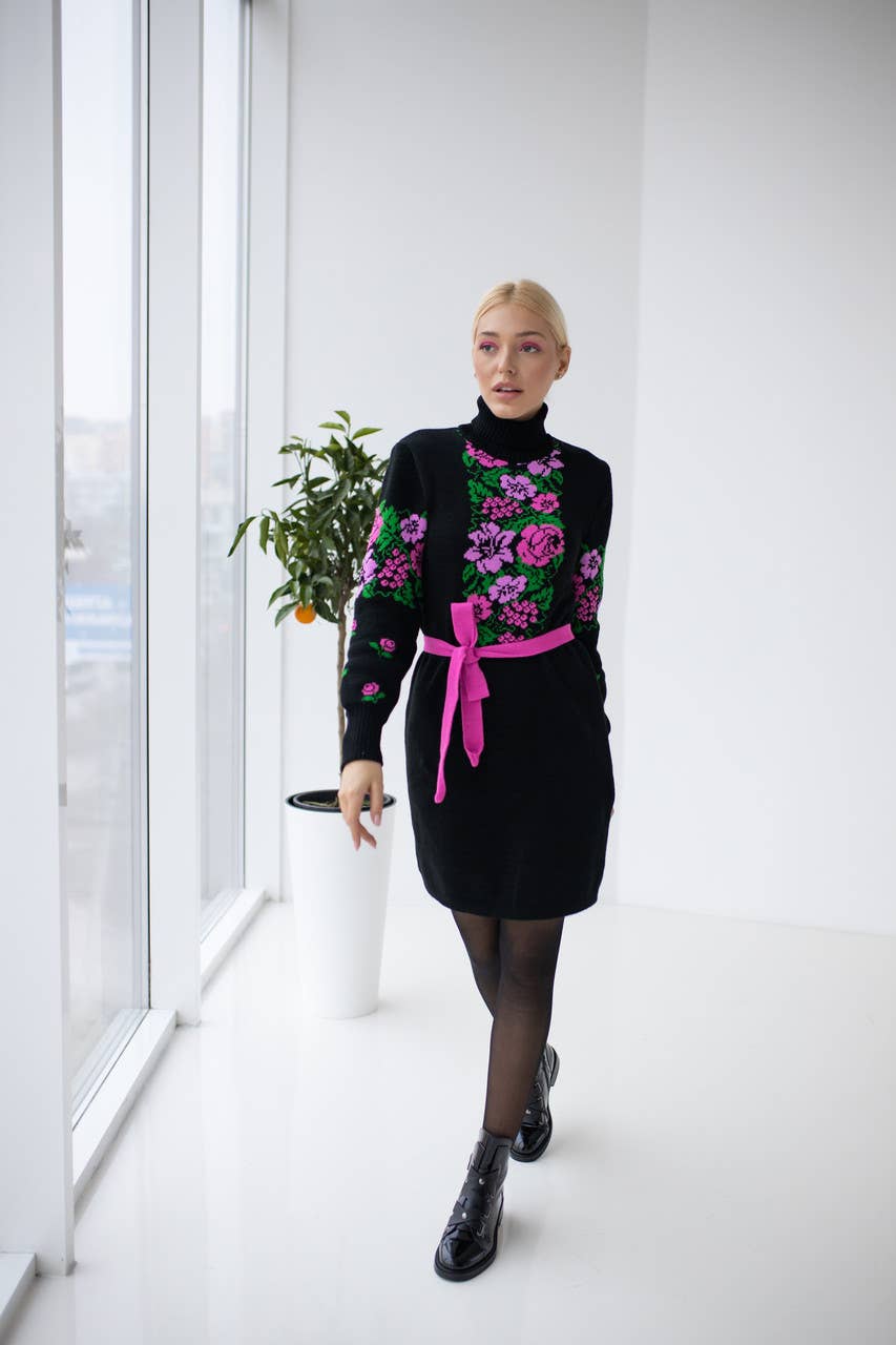 Handmade Originals Ukraine - Wholesale Dress - Women's - Knitted Warm Dress Horobina1