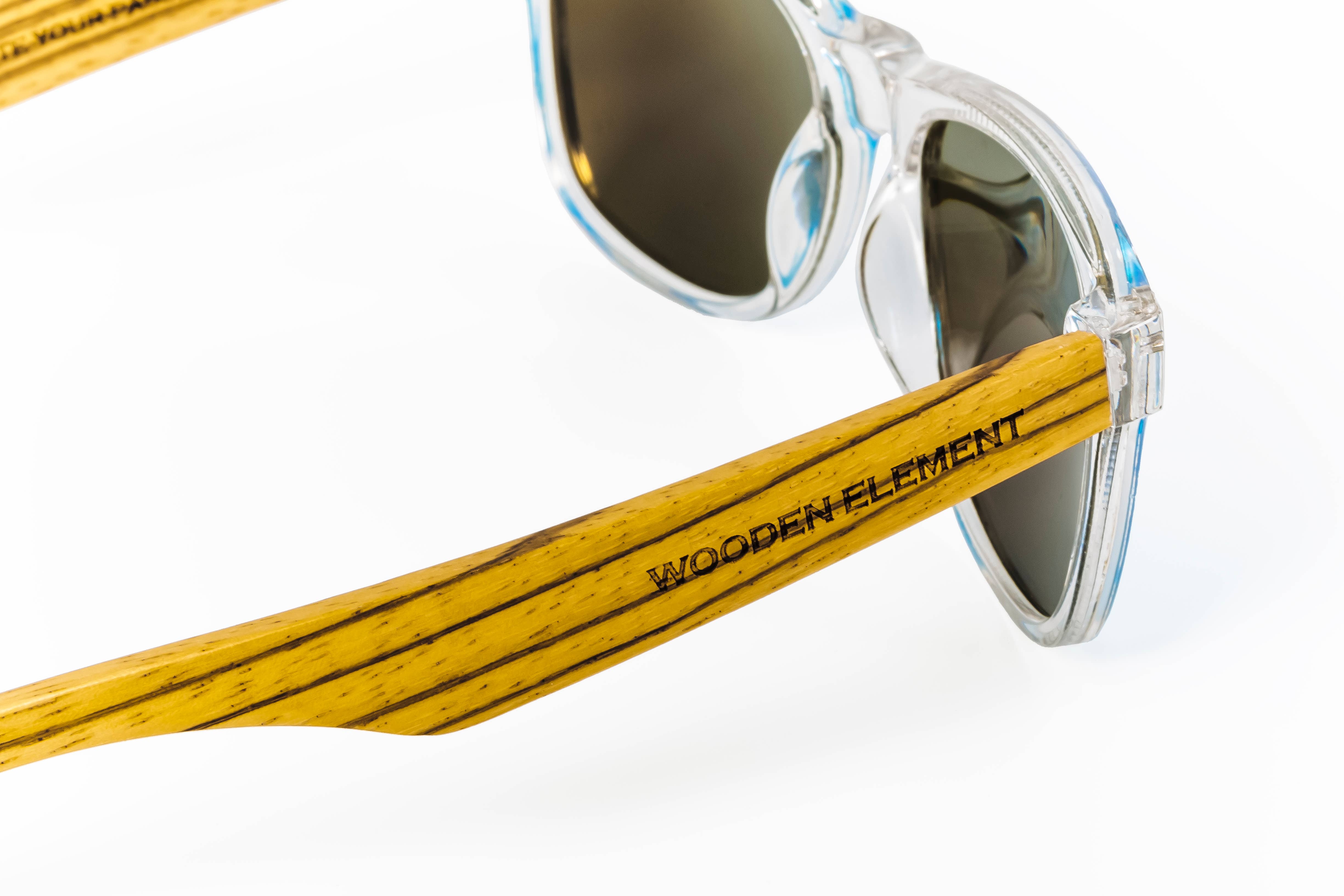 Wooden Element - Wholesale Sunglasses - Unisex - Cross Color (Light Blue) Sunglasses6