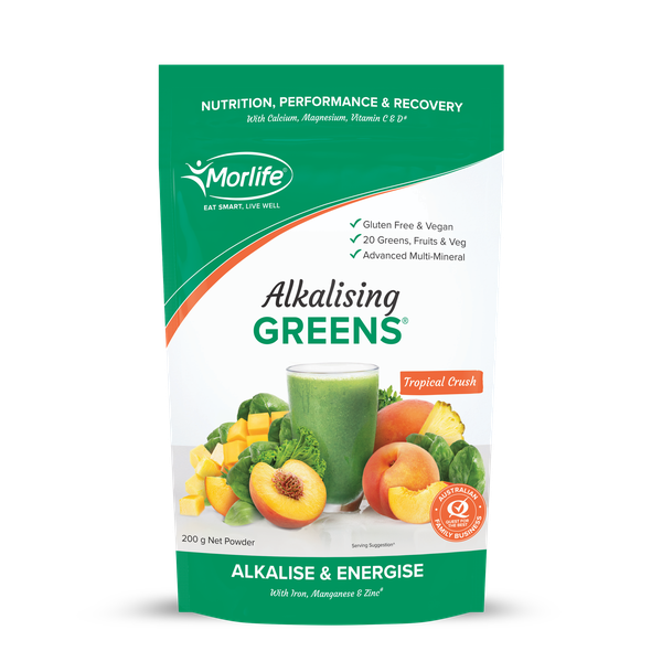 Morlife - Wholesale Protein/Superfood Powder - Alkalising Greens Tropical Crush 200g0