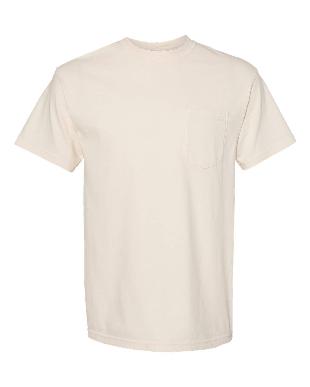 MYES BULK APPAREL - Vente T-shirt – unisexe - T-shirt Comfort Colors Heavyweight avec poche en 100 % coton filé à l'anneau36