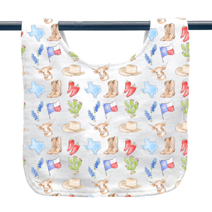 Texas-Ikonen Baby-Lätzchen für den Großhandel von Home Malone