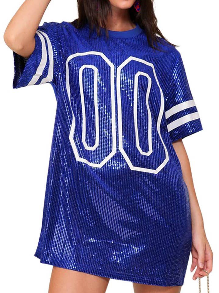 Tunique oversize à paillettes pour jour de match pour la vente par Vanilla Monkey