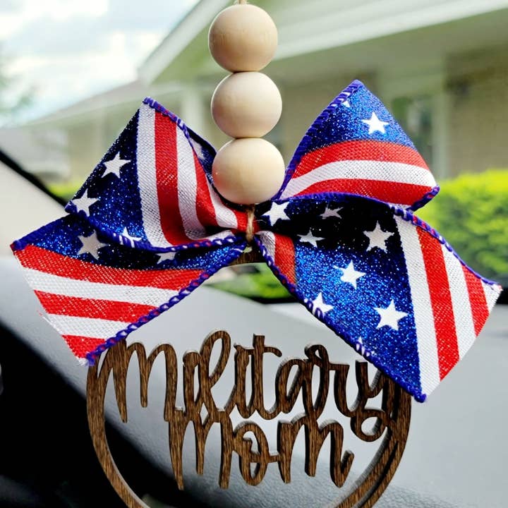 BD Lasers INC. - Wholesale Car Decorative Charm - Women's - Military Themed Mom Car Charms- Fourth of July Memorial Day