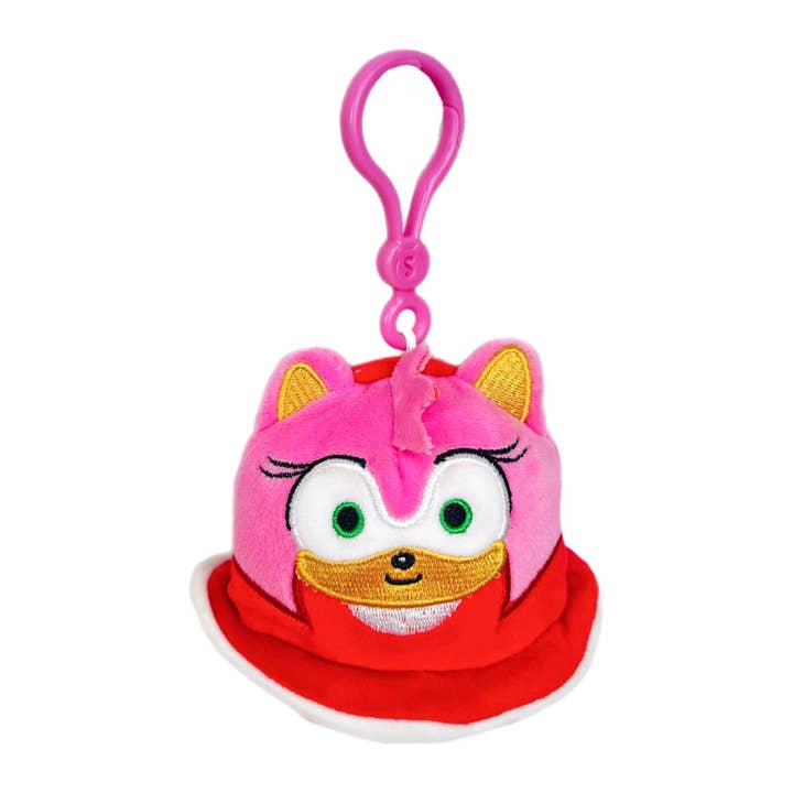 Squishmallow Sega 3.5" Plush Clip Sonic AMY for wholesale by Authentic Street Signs