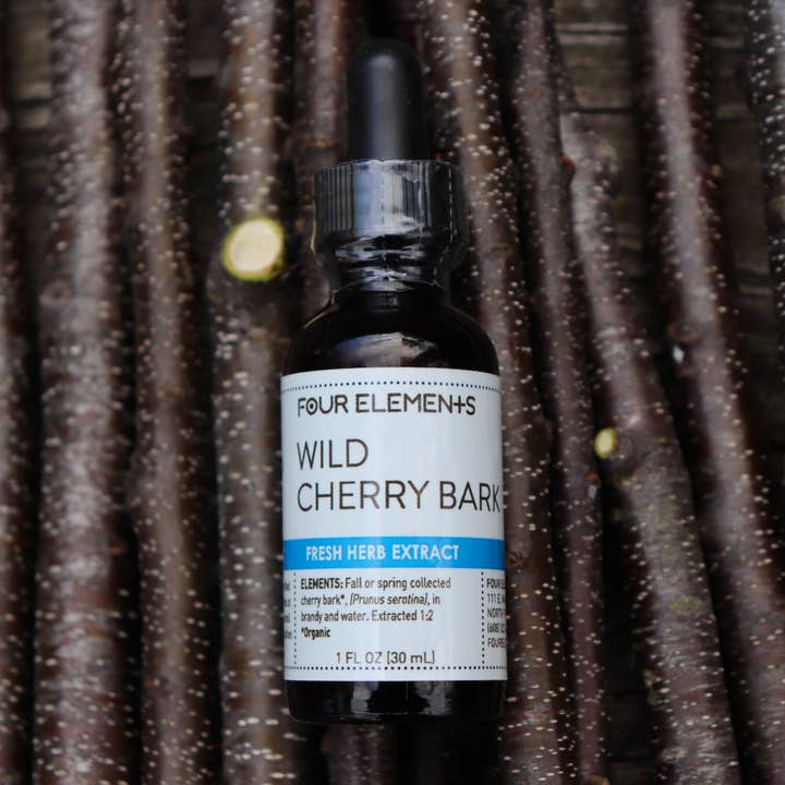 Wild Cherry Bark Tincture - 1 oz for wholesale by Four Elements Organic Herbals