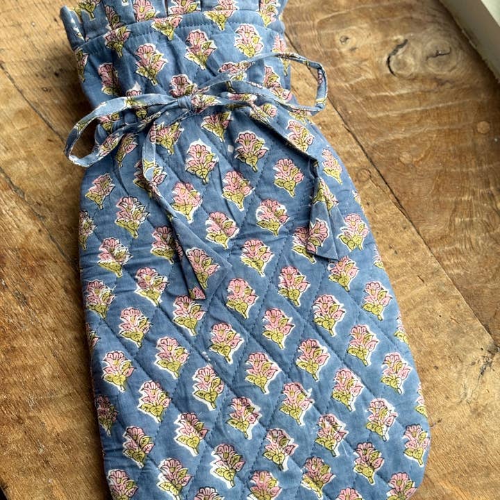Cosy Buddha - Wholesale Hot/cold compress - Quilted Block Printed Hot Water Bottle Covers5