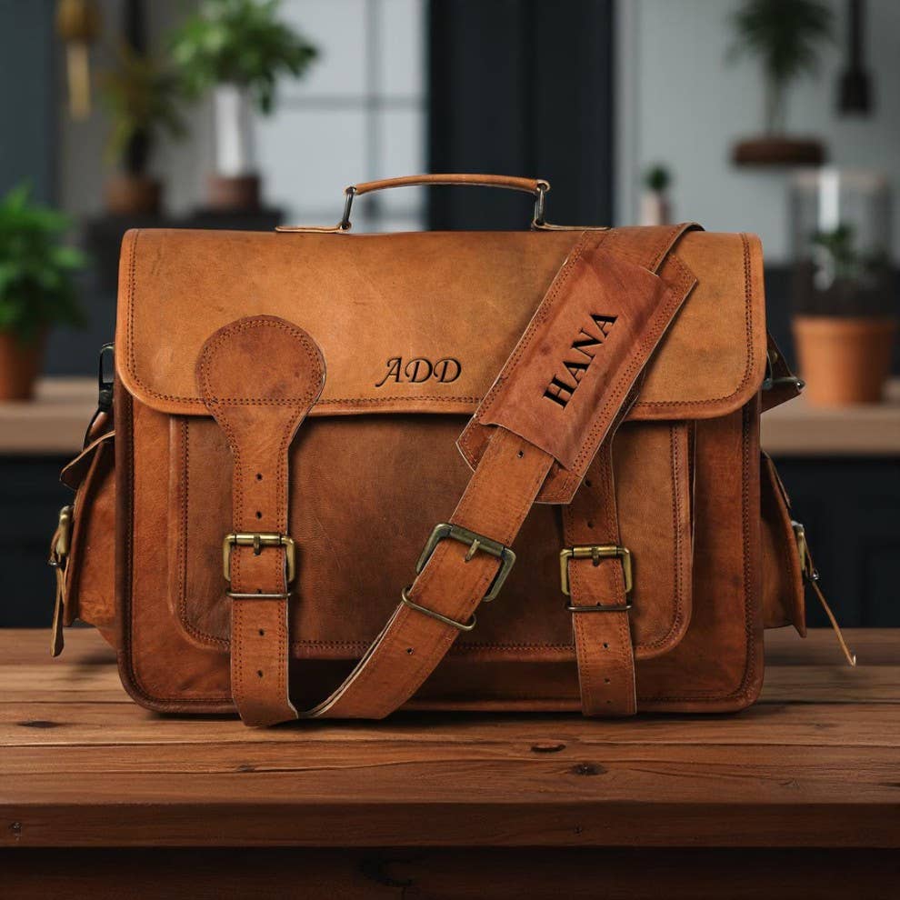 Hana Exports - Wholesale Messenger Bag - Unisex - Handmade Leather Messenger & Laptop Bags for Men1