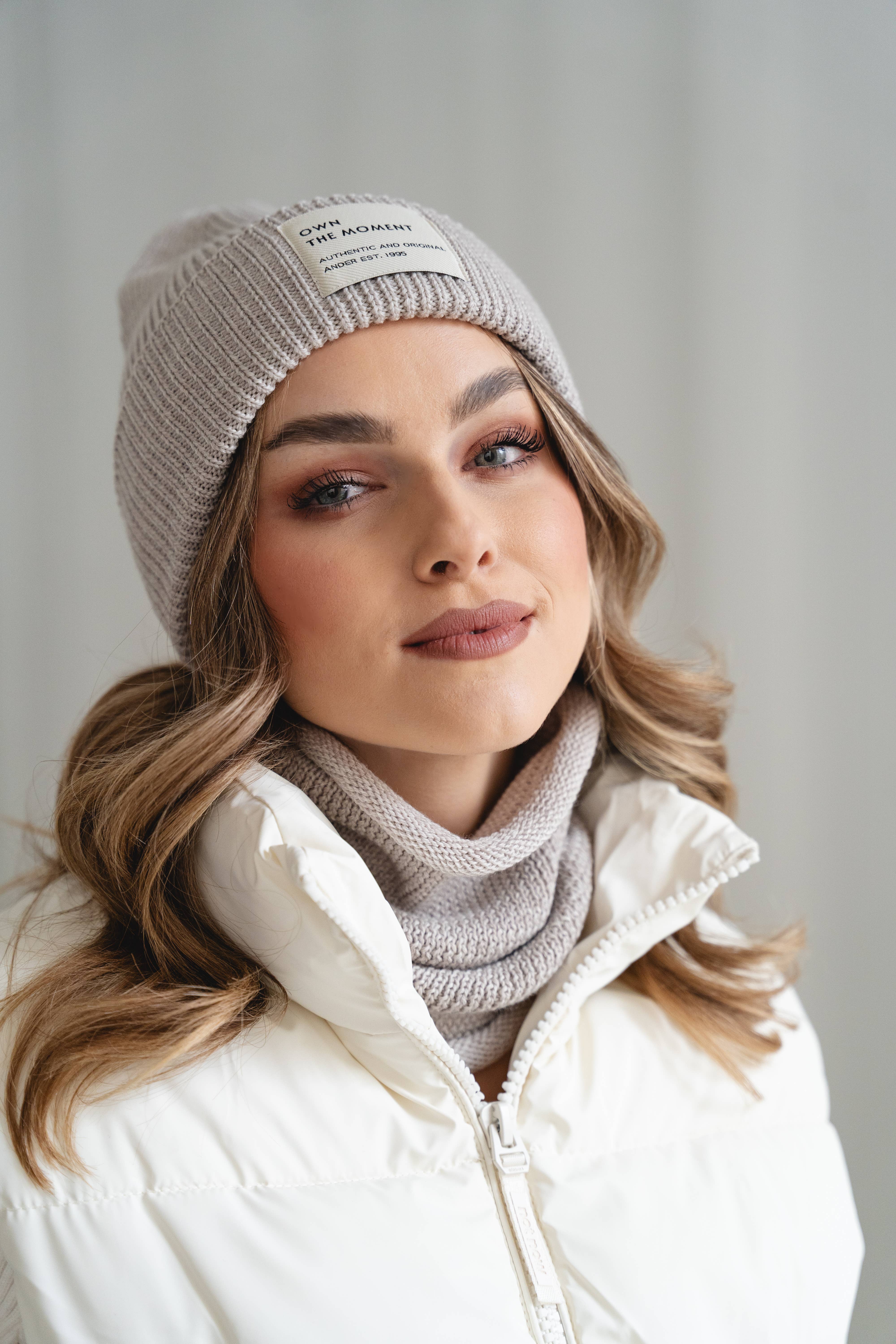 Ander - Wholesale Beanie - Women's - New Brigid 100%  Merino Wool set! Beanie + snood made in PL6