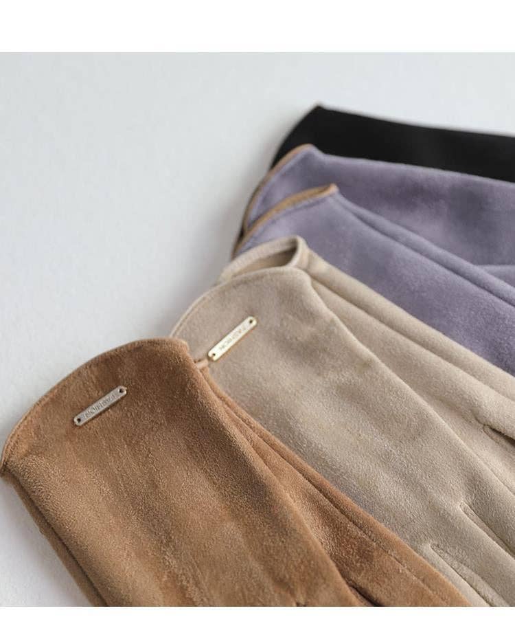 VividLux - Wholesale Gloves - Women's - Women's Leather Cloth Gloves G1015