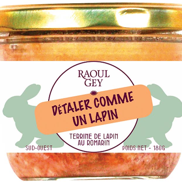 Terrine af kanin "Detaler Comme Un Lapin" 180g for engroshandel hos Maison RGEY